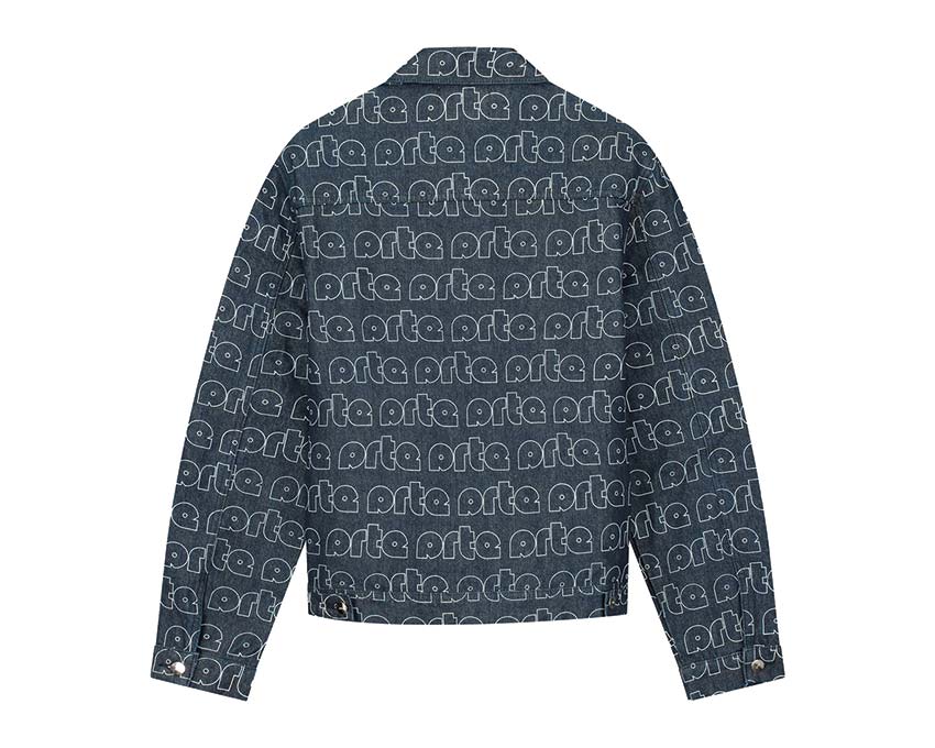Arte Jackson Allover Logo Jacket Blue / White SS23-082J