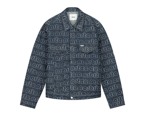 Arte Jackson Allover Logo Jacket Blue / White SS23-082J