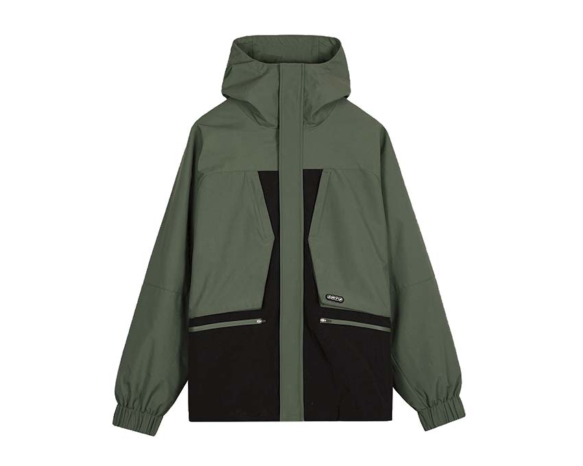 De Cruze Summit Shell Jacket Collection Black / Green AW23-137J