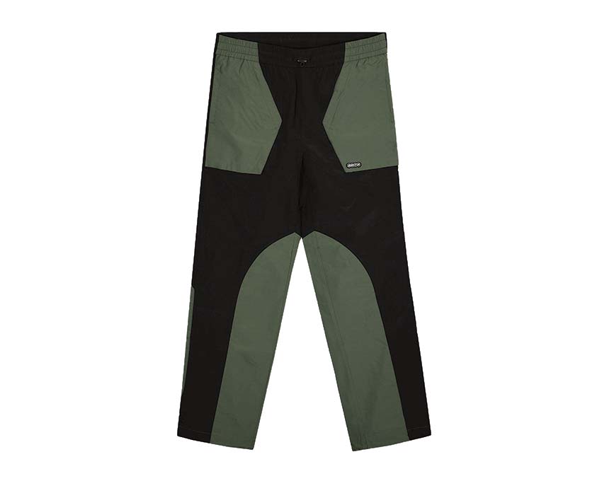 Navy slim fit pants Black / Green AW23-138P