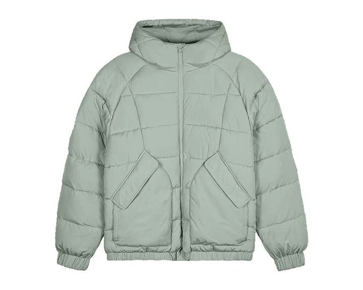 Arte cashmere-blend fleece hoodie Light Green AW23-112J