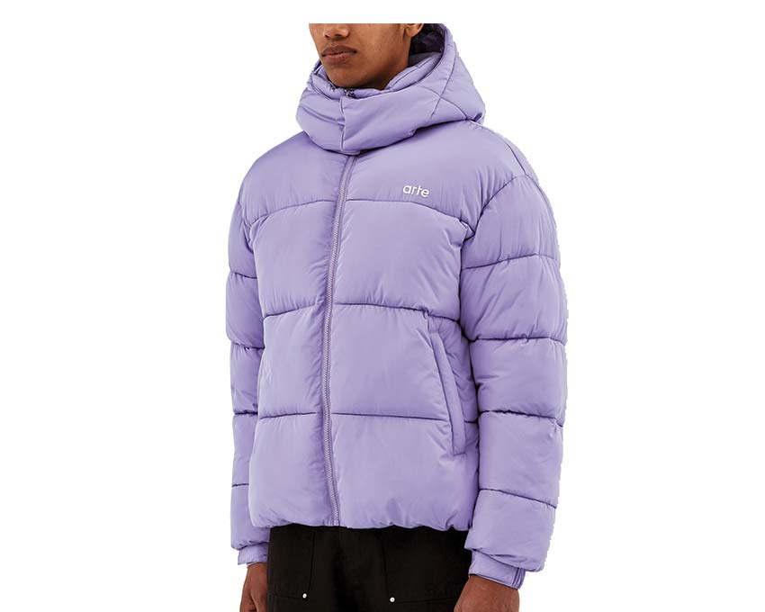 Arte Joey Puffer Jacket Purple AW23-109J