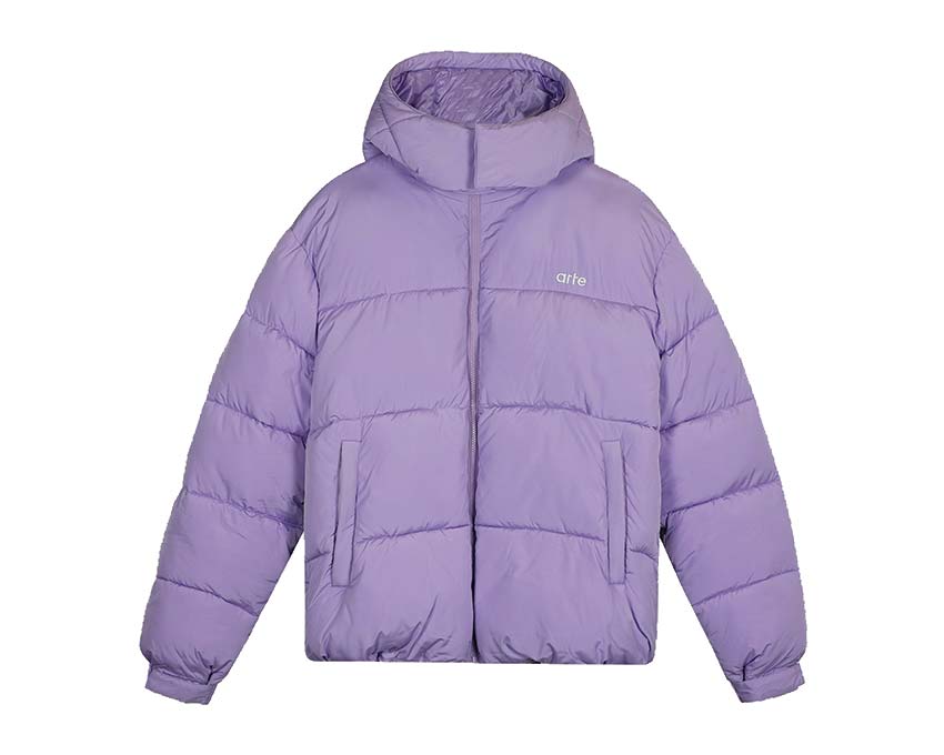 Arte Joey Puffer Jacket Purple AW23-109J