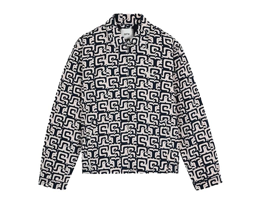 Arte Jonas Allover Jacket Pescara Polo Shirt Mens AW23-072J