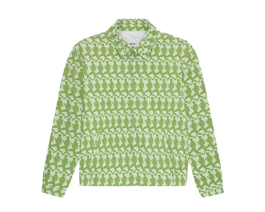 Scotch & Soda embroidered-trim tunic shirt Green SS24-068J
