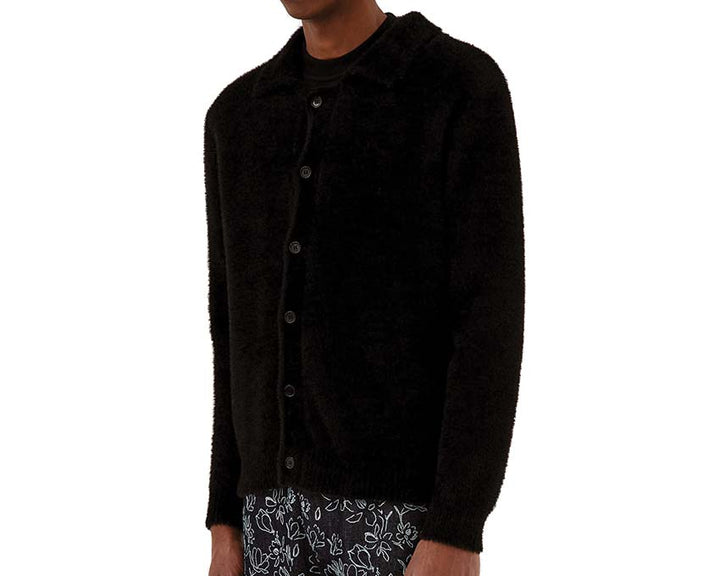 Arte Kyle Fluffy Cardigan Black AW23-134K