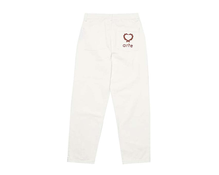 Arte Poage Back Heart Pants pattern Cream SS24-007P