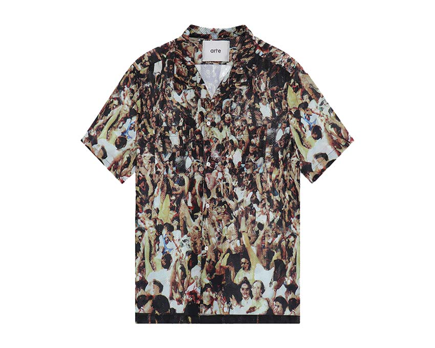 Arte Barba short-sleeve polo shirt Grün Allover Print SS24-120S