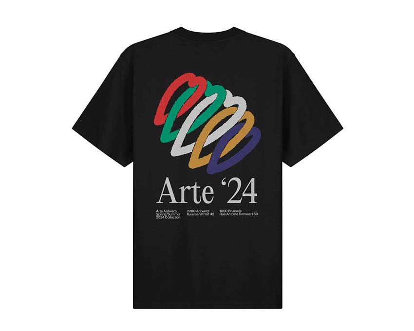 Arte T-shirt Garçon Carlo Rouge Black SS24-033T