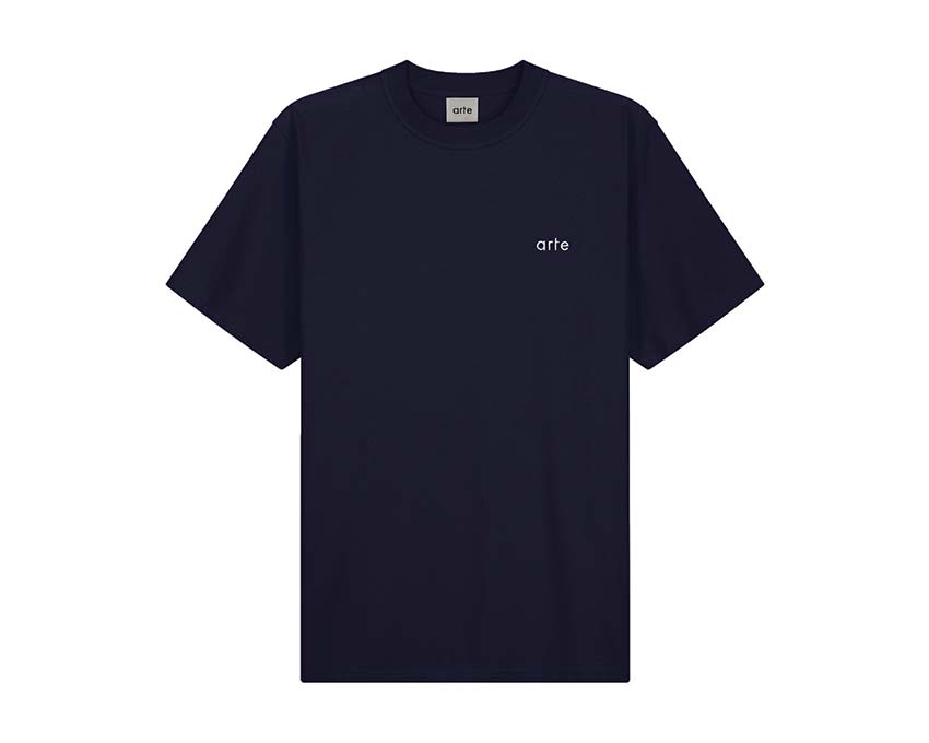 Styland rear logo patch cropped T-shirt Navy SS24-026T