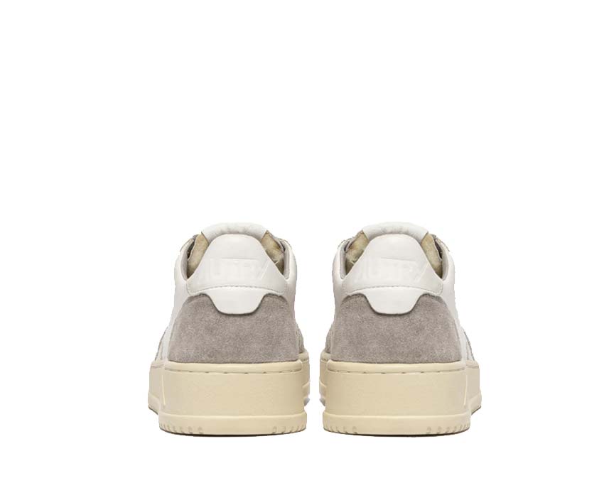 Autry Medalist Low Goat / Suede White - Grey AULMGS25