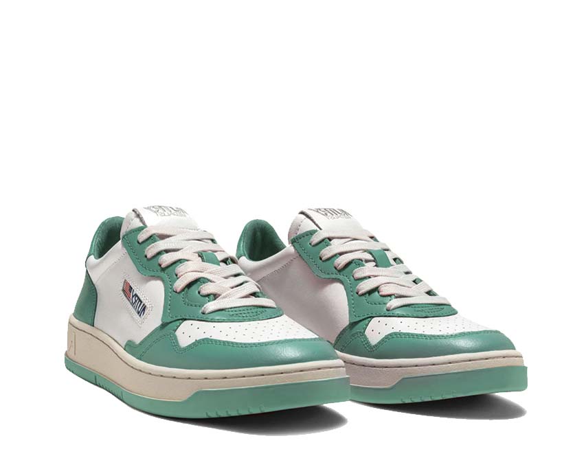 Autry Medalist Low Leat / White / Malachite AULMWB30