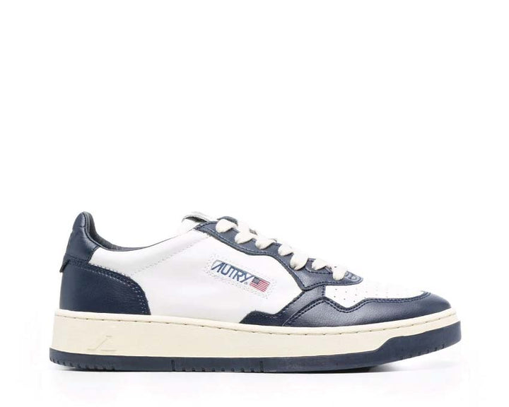 The Minimal Sneaker Study Leat / White / Blue AULMWB04