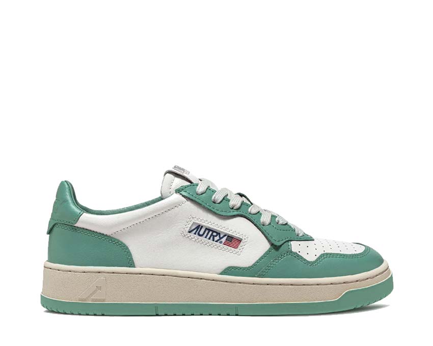 Autry Medalist Low Leat / White / Malachite AULMWB30
