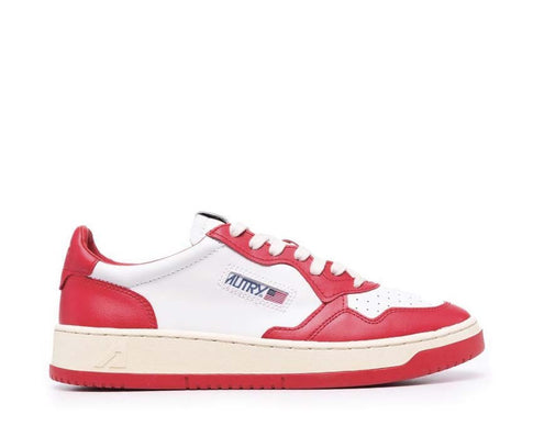 Autry Medalist Low Leat / White / Red AULMWB02