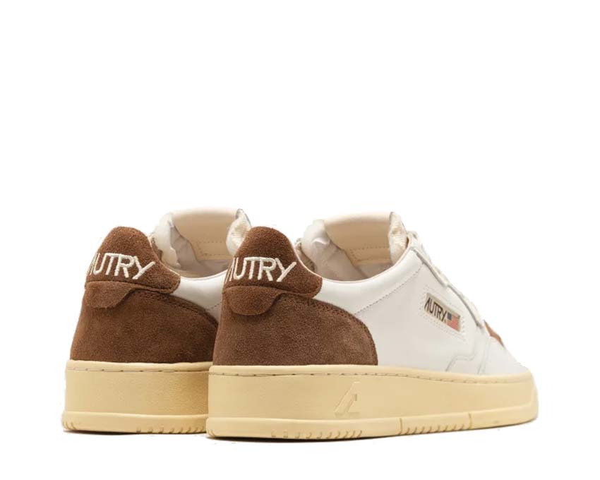 Autry Medalist Low Suede / Leat White / Cigar AULWSL06