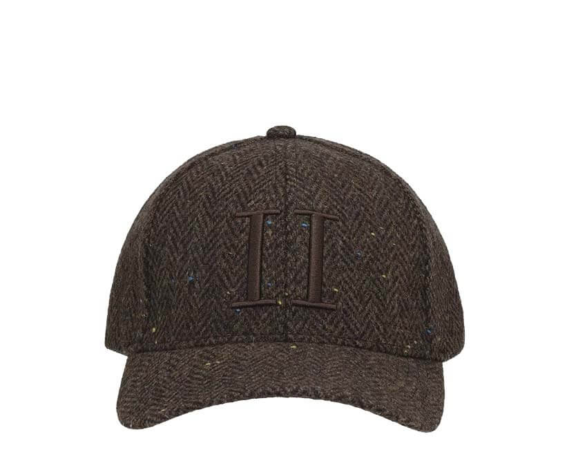Les Deux Core Herringbone Baseball Cap "Molé Brown" - casquette homme