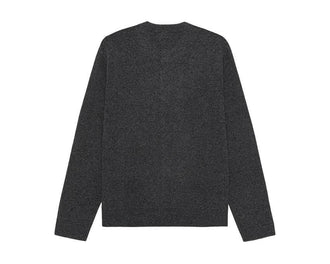 Les Deux Knitted Roundneck Cardigan "Charcoal Melange" - cardigan homme - vue 2