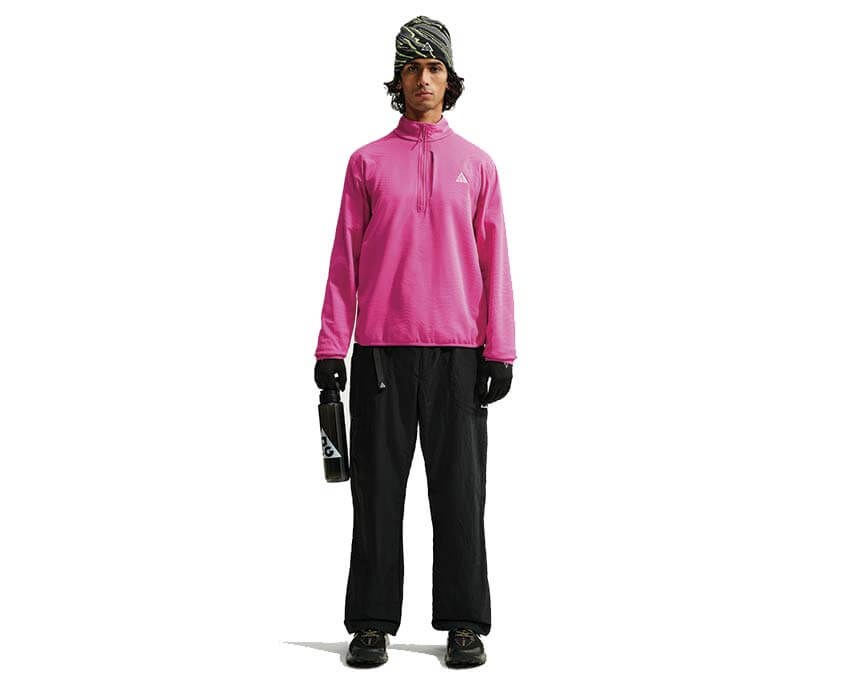 Nike ACG Therma-FIT Wolf Grid Half-Zip Top "Desert Pink"