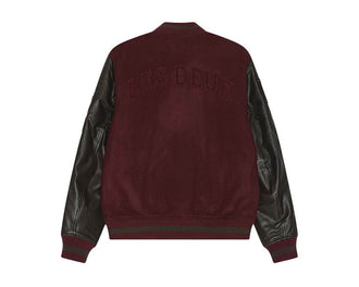 Les Deux Varsity Jacket "Chocolate Truffle Red" - veste homme - vue 2