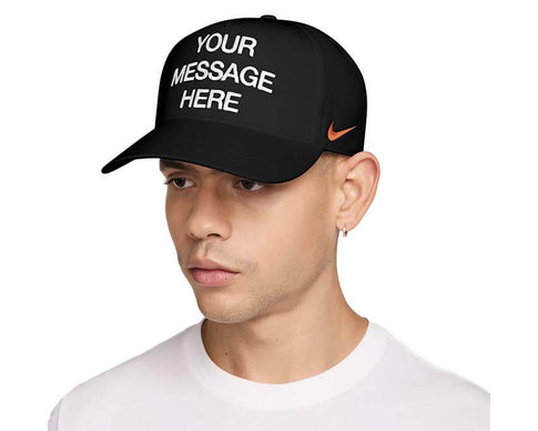 Nike Rise "Your Message Here" Structured A-Frame Cap "Black"