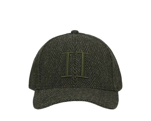 Les Deux Core Herringbone Baseball Cap "Rifle Green" - casquette homme