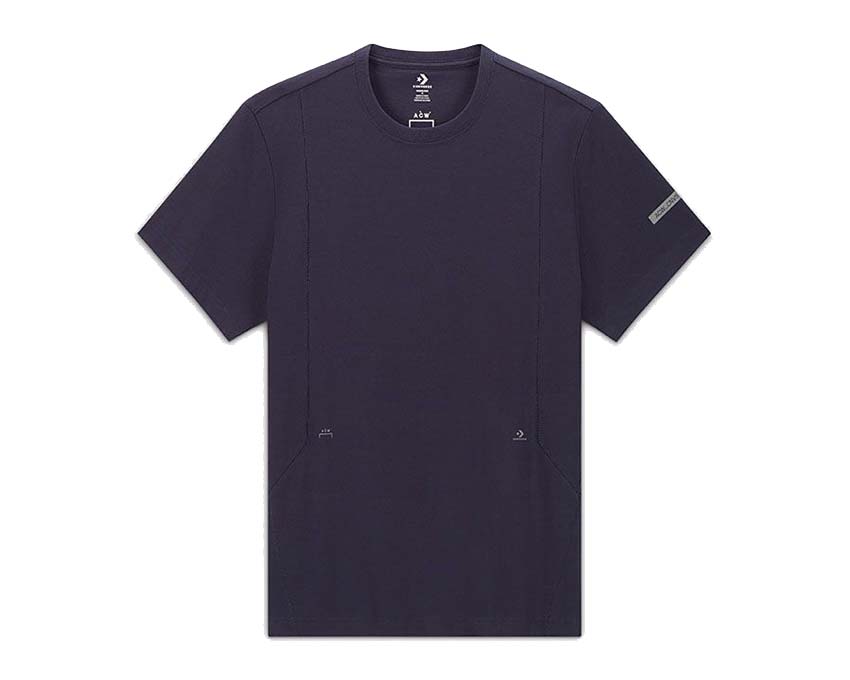 Keep it simple and stylish for your kids in the Converse® Kids Mesh Media Elongated Tee Navy 10025731-A01
