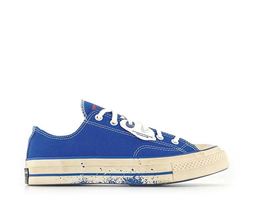 Converse Converse Chuck Taylor lift trainers in beige broderie anglaise Blue A05352C