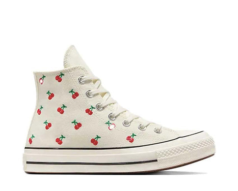 Converse Chuck 70 Hi Egret / Black - Red A08863C