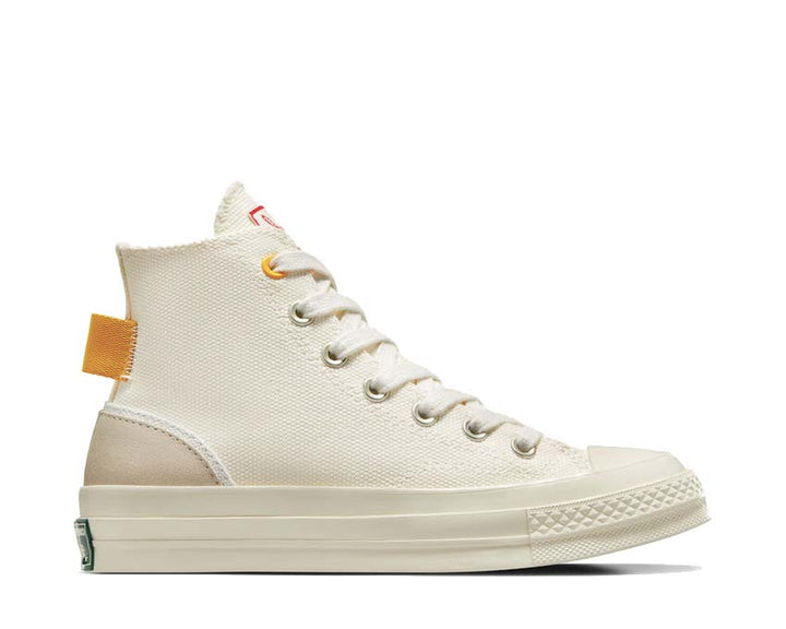 converse Youth Chuck 70 Hi Egret / Red / Yellow A07117C
