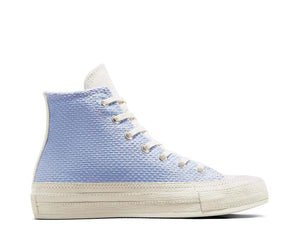 Converse Chuck 70 Hi Mystic Sky Egret — sneaker donna tela canvas premium