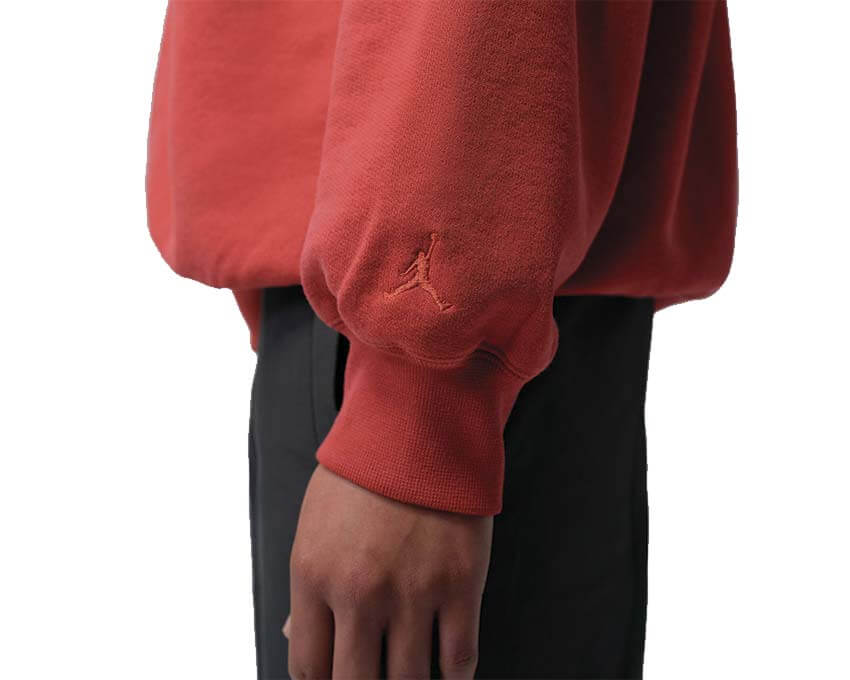 Jordan Nigel Sylvester Fleece Sweatshirt Cinnabar — Streetwear Herren 100 % Baumwolle Premium