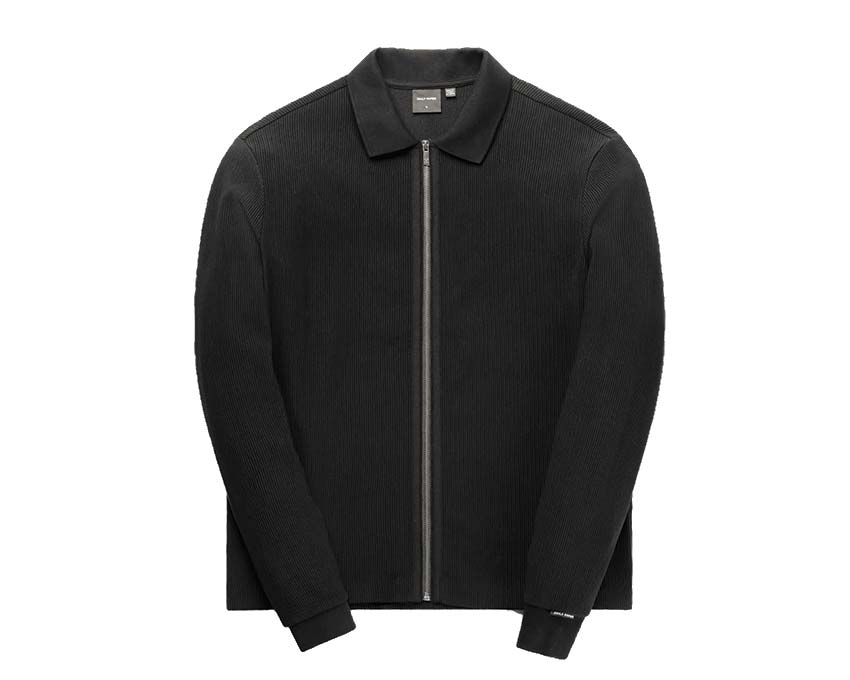 Company zipped pocket hooded jacket Black 2311018
