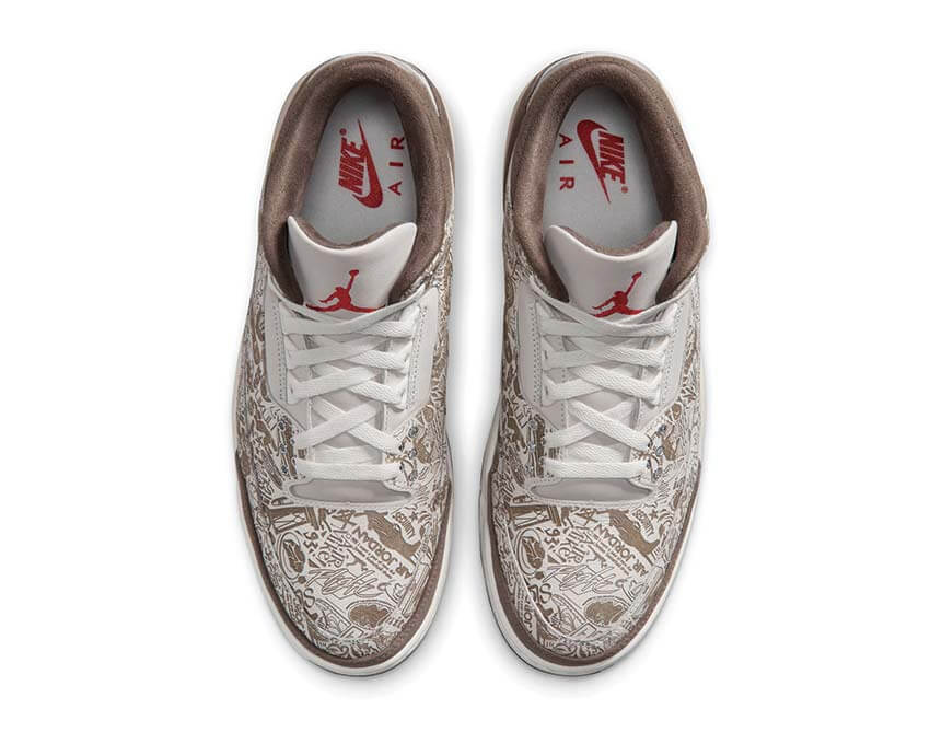 Air Jordan 3 Retro "Laser" - empiècements daim détail