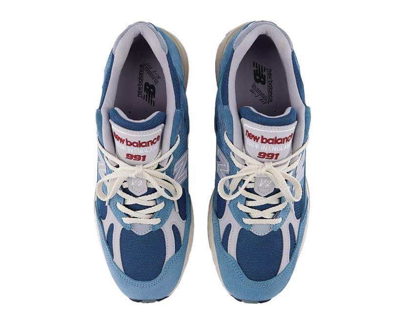 New Balance 991v2 Made in UK "Bluesteel" - sneakers unisexe - vue 4