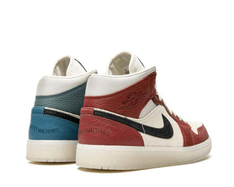 Jordan Air Jordan 1 Mid Dark Pony Saturn Gold Seitenansicht — Leder braun Damen