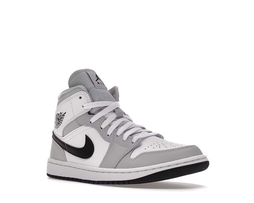 Jordan 1 Mid White / Light Smoke Grey BQ6472-015