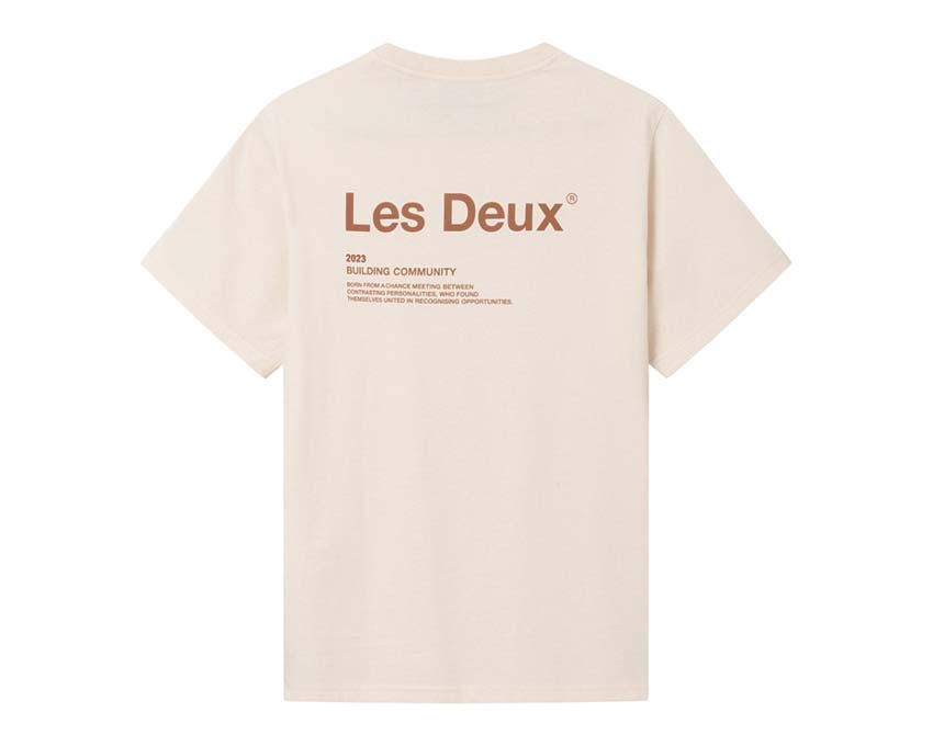 Les Deux Brody Tee Ivory / Burnt Clay 215807