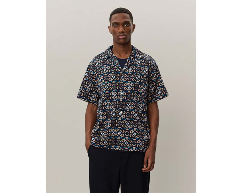 Acheter Les Deux Hendrix AOP SS Shirt LDM401080 - NOIRFONCE