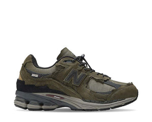 New Balance 2002R Protection Pack Dark Moss — men's N-ERGY suede sneaker