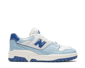New Balance 550 Patent Leather Chrome Blue Agate Sea Salt BB550YKE — uomo
