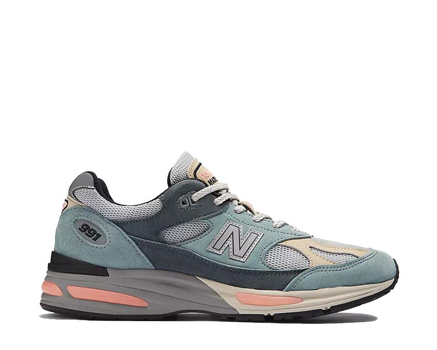 New Balance 574 trainers in grey blue Silver Blue / Turbulence - Quiet Gray U991SG2