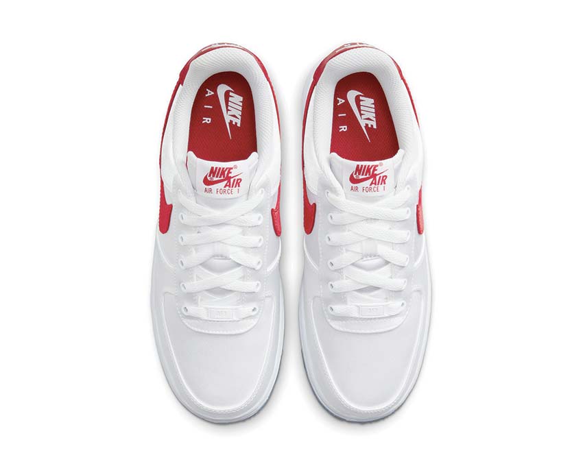 nike air force 1 07 ess snkr w white 2 varsity red dx6541 100