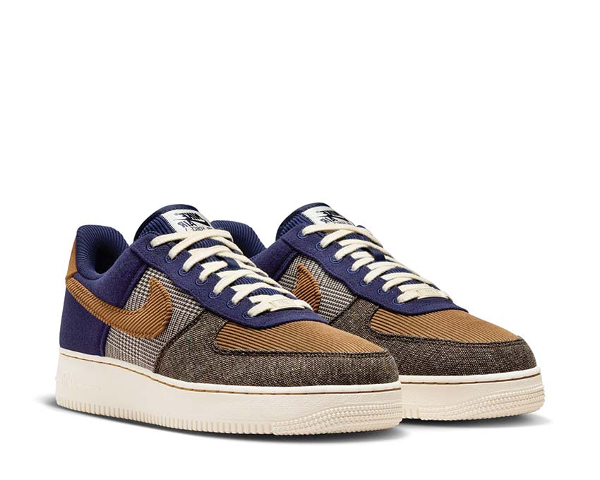 Nike Air Force 1 '07 Prm Midnight Navy / Ale Brown - Pale Ivory FQ8744-410