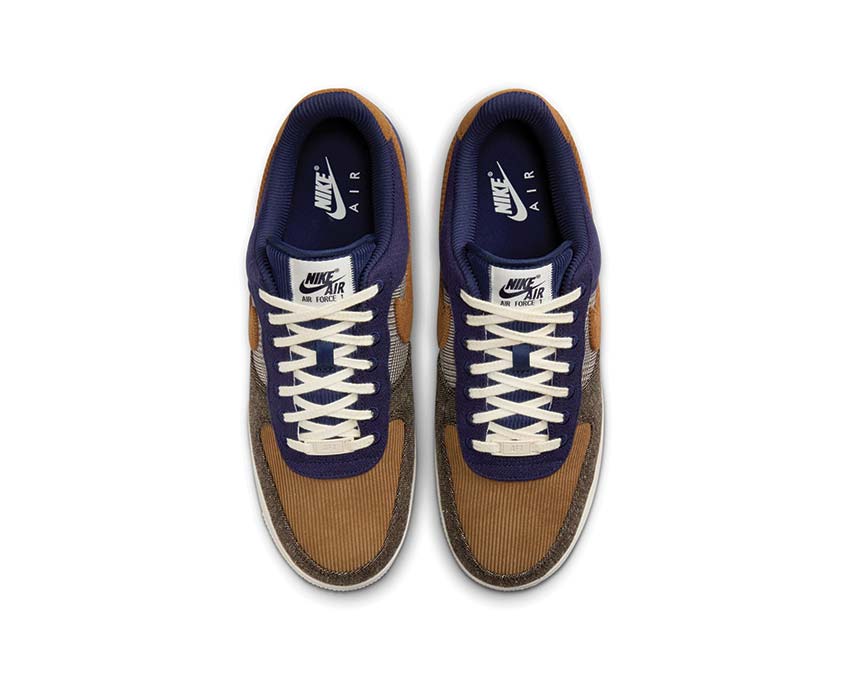 Nike Air Force 1 '07 Prm Midnight Navy / Ale Brown - Pale Ivory FQ8744-410
