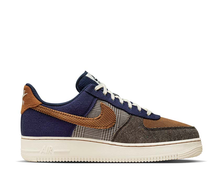 nike Firm-Support air force 1 07 prm midnight navy ale brown pale ivory fq8744 410