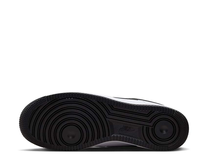 Nike Air Force 1 '07 Black Swoosh | NOIRFONCE