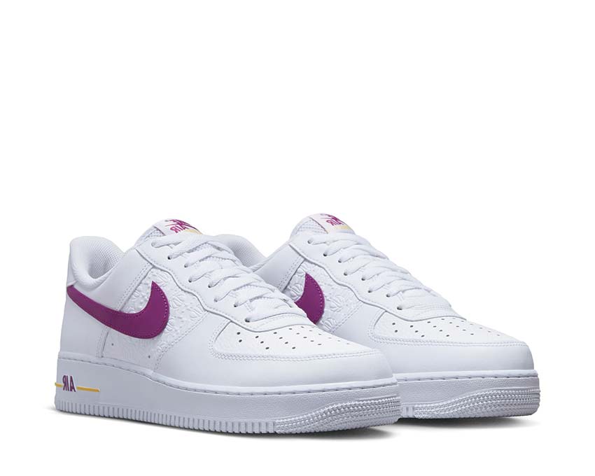 Nike Air Force 1 '07 White / Bold Berry - Speed Yellow FJ4209-100