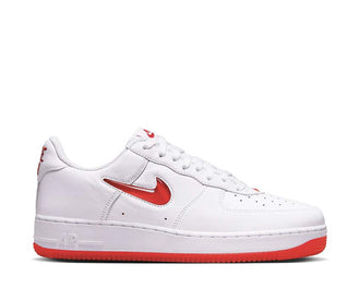 Nike Air Force 1 Low Retro White University Red — zapatillas cuero clásico hombre