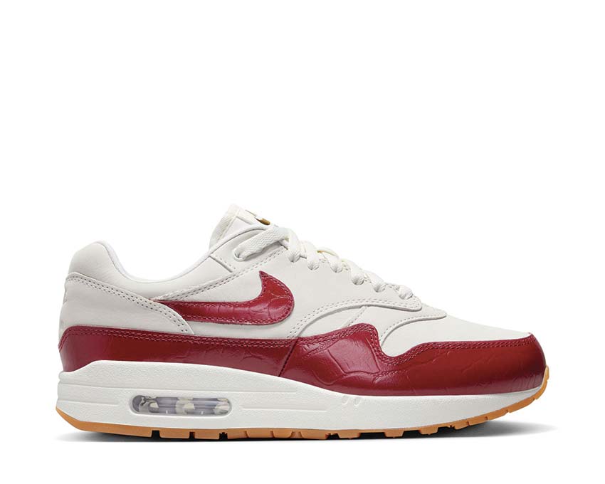 Nike Air Max 1 LX Sail / Team Red - Sail - Gum Light Brown FJ3169-100